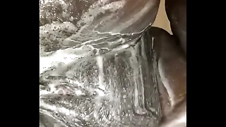 Wet with an increment of soapy bbw